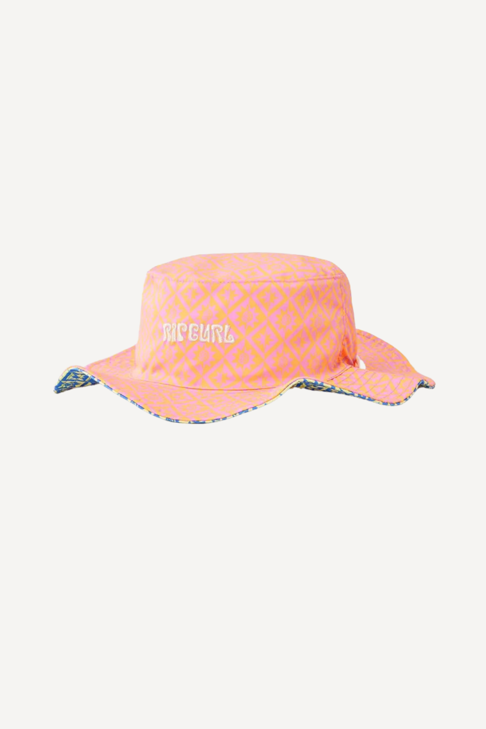 Chapeau de bain anti-UV rose pour femme, UPF 50+, idéal pour les journées ensoleillées à la plage.